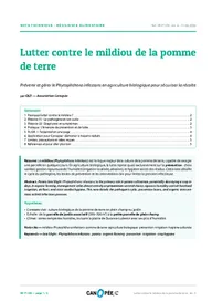 Première page — Mildiou de la pomme de terre